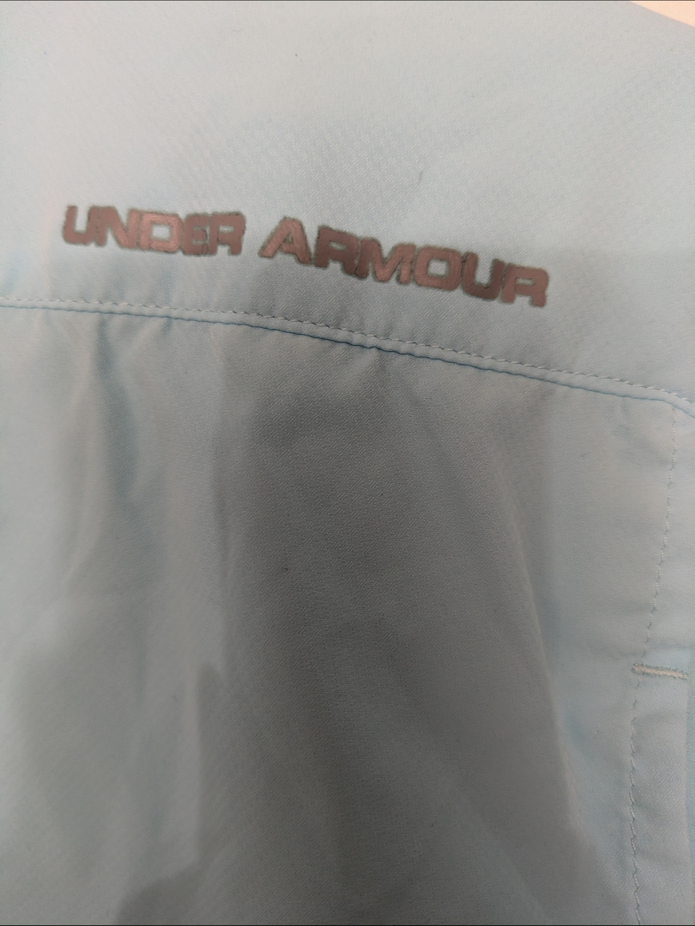 Under Armour Blue HeatGear Fishing Shirt Large - Picture 5 of 9
